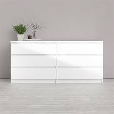 Check spelling or type a new query. Tvilum Scottsdale 6 Drawer Double Dresser In White High Gloss 70296uu