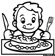 While your child is busy by coloring drawings you can do your errands. Steak And Skittles Online Coloring Page