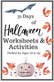 Halloween Worksheets Activities For Older Kids Free Halloween Worksheets Middle School Halloween Activities Halloween Classroom Activities