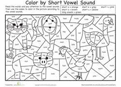 Worksheets For Kids Free Printables First Grade Phonics Vowel Activities Short Vowel Sounds