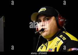 Ryan “Rudy” Fugle crew chief for Erik Jones (4) during the NASCAR Camping  World Truck Series NC Education Lottery 200 race at Charlotte Motor  Speedway, Friday May 15 2015, in Concord, NC. (AP Photo/NKP, John  Harrelson) MANDATORY CREDIT ...