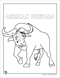 The displays are good, but the animals have the frozen look you have to try and overcome while drawing them. African Buffalo Coloring Page Coloringbay