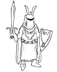 Welcome back the warm weather with these spring coloring sheets. Knight Mask Shield And Sword Coloring Page Coloring Sky