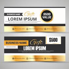 Follow this simple tutorial to learn to create your own business card using adobe illustrator. Gift Voucher Templates With Black Yellow White Colors Free Vector In Adobe Illustrator Ai Ai Vector Illustration Graphic Art Design Format Encapsulated Postscript Eps Eps Vector Illustration Graphic