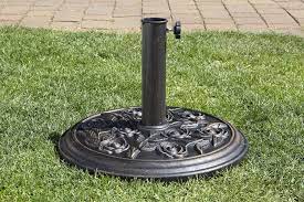 Shade yourself in style with our garden parasols & bases. Uk Gardens Bronze 9kg Garden Parasol Umbrella Base For 2m 2 5m 2 7m Uk Gardens Co Uk