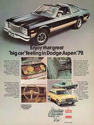 1979 Dodge Aspen Rt Coupe With T-bar Roof Option Canadian Ad Dodge Dodge Aspen Dodge Muscle Cars