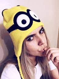 Minion Beanie Minions Beanie Yellow Hat Gif Klaudette Minion Beanie Beanie Hats