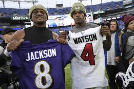 Deshaun watson said he wrote mvp on lamar jackson's jersey after they swapped jerseys. Nfl Players Allowed To Hold Jersey Swaps By Mail Amid Covid 19 Pandemic Bleacher Report Latest News Videos And Highlights