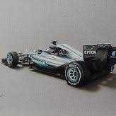 Drawing The Mercedes W07 2016 F1 Car Pear Drawing Drawings Mercedes