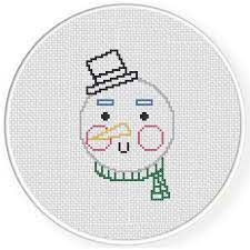 This is a pattern to make a crochet snowman and woman and is in pdf format. Mr Snowman Cross Stitch Pattern Daily Cross Stitch