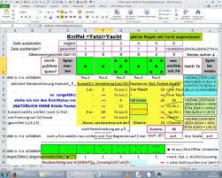 Kniffel vorlage (excel vorlage) mit automatischer berechnung der ergebnisse. Kniffel Yatzy In Excel Programmieren Microsoft Anleitung