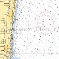 Florida Boca Raton Delray Beach Highland Beach Nautical Chart Decor