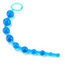 X-10 Anal Beads Blue - Flexible Jelly Butt Plug w/ Retrieval Ring | eBay
