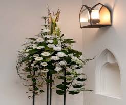 Greenery such as fir boughs or holly branches may be used to decorate windows, columns, and other architectural pieces (but not the altar, pulpit, or font). Pin On Flower Arrangement Church