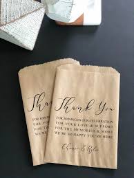 Wedding Thank You Note Thank You Favor Bag Elegant Wedding Etsy Wedding Favor Bags Thank You Bags Print On Paper Bags