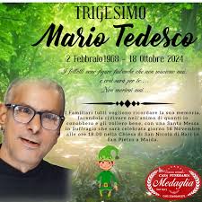 TRIGESIMO DEL SIGNOR MARIO TEDESCO.