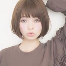 ナチュラル 小顔 ボブ 前髪あり kayak by honey 宮崎えりな kayak by honey 263502 hair 丸顔 前髪 ヘアスタイル ボブパーマ 前髪あり