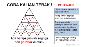 Mobil parkir di parkiran nomor berapa? Rumus Menghitung Banyaknya Segitiga Matematrick
