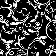 Scroll down below to find out more resolutions and sizes. Black And White Elegant Floral Swirls Seamless Pattern Vector Stock Vector Illustration Of Ornament Leaf 143601759