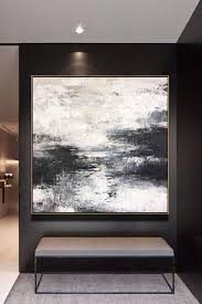 Black And White Wall Painting Art Images Abstract Painting Large Canvas Art Original Black White Wall Art Texture Foggy Morning Large Canvas Art White Wall Art Texture Art
