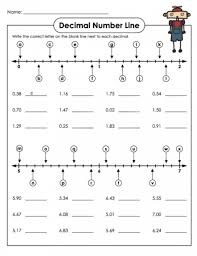 Fraction Decimal Number Line Worksheets Super Teacher Worksheets Number Line Decimals