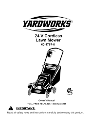 Yardworks tractor west s langford colwood metchosin highlands victoria. 24 V Cordless Lawn Mower 60 1767 6 Manualzz