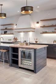 Modern Farmhouse Kitchen Design Island With Beverage Centre Modern Farmhouse Kitchen Inspiration Design Modern Farmhouse Kitchens Kitchen Inspiration Modern