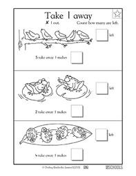 The worksheet is an assortment of 4 intriguing pursuits that will enhance your. Taking 1 Away Kindergarten Math Worksheet Greatschools