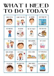 Boys Behaviour Chart Kids Daily Planner Toddler Routine