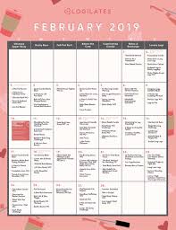 Your February Workout Calendar Blogilates Workout Calendar Blogilates January Workouts