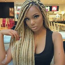 Platinum Blonde Black And Blonde Box Braids Mixed 8 Box Braids Blonde On Black Hair For You New Natural Hairstyles Hair Styles Blonde Box Braids Box Braids Hairstyles