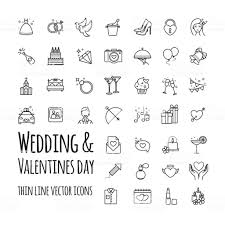 Wedding And Valentines Day Vector Icons Set For Your Design Wedding Icon Icon Set Vector Wedding Illustration