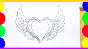 Subscribe to this channel for this and more.#howtodraw #angelwings.disclaimer: Simple Heart Drawing How To Draw A Heart With Angel Wings Step By Step Youtube