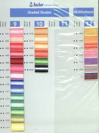 Dmc Embroidery Floss Color Chart Conversion Charts For