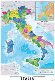 Regions list of australia with capital and administrative centers are marked. Map Of Italy Poster Print Italia Map In Italian Size 24 X 36 Ebay