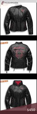 Harley Davidson Scroll Willie G Skull Leather Leather Jacket Black Harley Davidson Jacket Riding Jacket