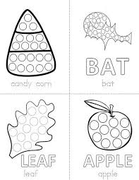 Halloween Dot Painting Book From Twistynoodle Com Halloween Preschool Preschool Crafts Fall Dot Painting
