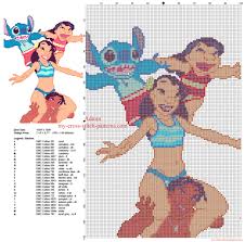 I'll send free pattern to your email during 48 hours after purchase. Lilo Stitch Surfing Free Cross Stitch Pattern Free Cross Stitch Patterns Simple Unique Alphabets Baby