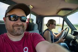 Hannah and Ezekiel graduated from driving the go-kart to driving grandpa's  truck around the farm! It's their first time behind the wheel and I was  only nervous once. Not bad.