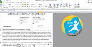 Kkm terdiri dari tema yang masing masing sudah lengkap dengan sub tema dalam. Download Format Kkm Atau Kkb Kurikulum K13 Revisi Kang Andi Net