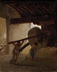 Truth Coming Out Of Her Well To Shame Mankind Jean Leon Gerome Jean Leon Gerome Vesoul 1824 Paris 1904 Samson A La Meule Huile Sur Toile Toile D Origine 19th Century Paintings 19th Century Sculpture 19th Century Art