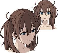 Hishigata Hirumi Anime Cartoon Face Design