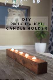 Each round hole is 1 5/8 wide. Diy Rustic Tea Light Candle Holder Mountain Modern Life