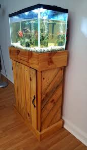 Diy 125 Gallon Aquarium Stand 55 Gallon Fish Tank Stand Plans Diy 10 Gallon Fish Tank Stand Fish Tank St Fish Tank Stand Wood Pallet Projects Pallet Ideas Easy