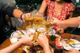 First, you do not need to cook to throw a great dinner party. Group Of Asian People Have A Dinner Party And Beer At Home They Clink A Glass Of Beer Stock Photo Picture And Royalty Free Image Image 137565521