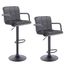Barhocker barhocker barstuhl höhenverstellbar drehbar leder edelstahl küchenhocker design, farbe:schwarz, grö. Woltu Barhocker 2er Set Barstuhl Tresenhocker Kaufland De