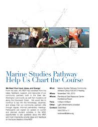 Help Us Chart The Course Marine Studies Pathway Dishs