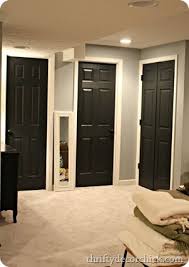 Black Interior Doors In The Basement With Images Black Interior Doors Painting Interior Doors Black Home
