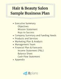 Investor / lender ready easy to use doc (word) and xls (excel) documents. Hair And Beauty Salon Sample Business Plan
