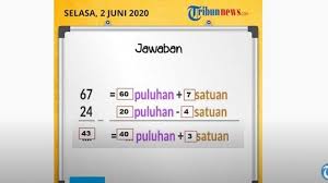 Soal matematika kelas 1 sd penjumlahan dan pengurangan. Kunci Lengkap 3 Soal Khan Academy Belajar Tvri Kelas 1 3 Sd Belajar Tvri Materi Operasi Pengurangan Tribunnewsmaker Com
